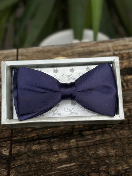 پاپیون سرمه ای مجلسی | پاپیون ساتن