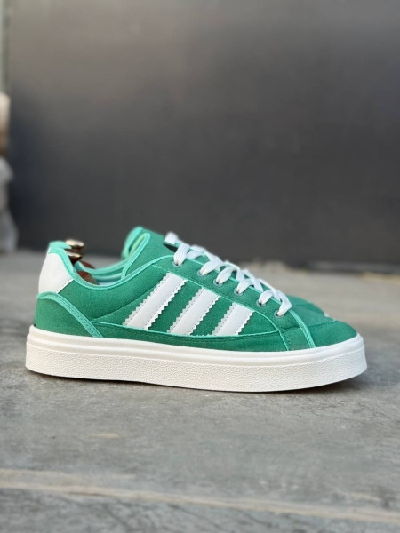 کتونی سفید سبز مردانه | کتونی مردانه سفید سبز