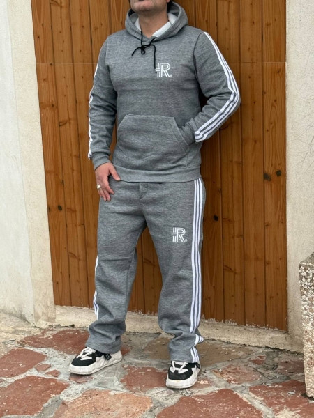 ست هودی شلوار مردانه | ست هودی شلوار مردانه طوسی