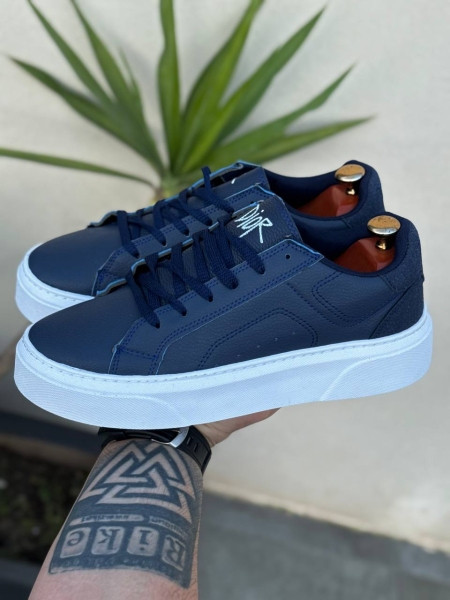 کتونی ونس مردانه | کتونی سرمه ای سفید مردانه