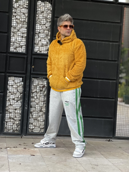 هودی خردلی | هودی مردانه | هودی خزدار