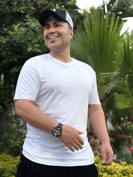 تیشرت سفید مردانه | تیشرت سایز بزرگ مردانه