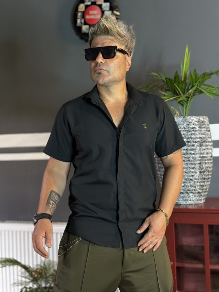 پیراهن مجلسی مشکی | پیراهن استین کوتاه مجلسی مشکی