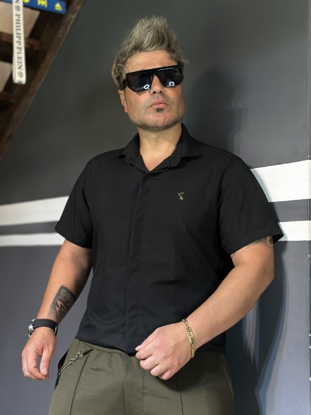 پیراهن مشکی مردانه | پیراهن ساده مشکی