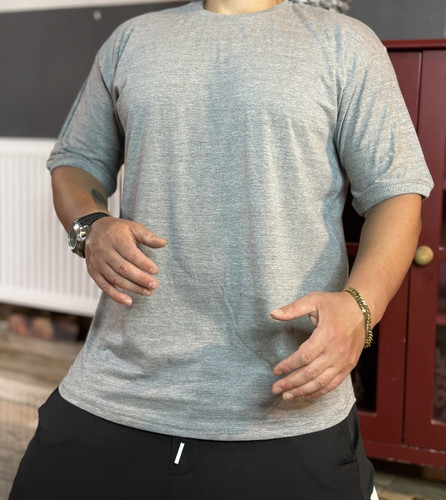 تیشرت مردانه طوسی