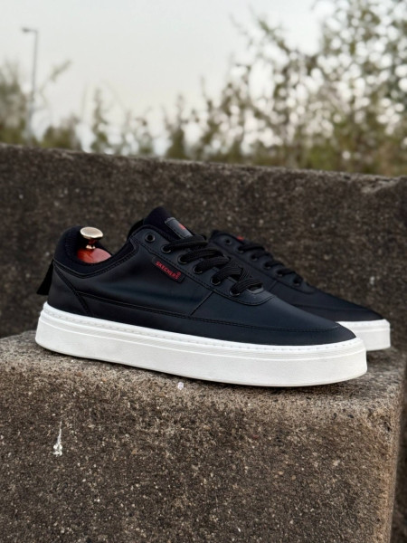 کتثنی سایز بزرگ مردانه مشکی سفید | کتونی ونس سایز بزرگ مشکی سفید