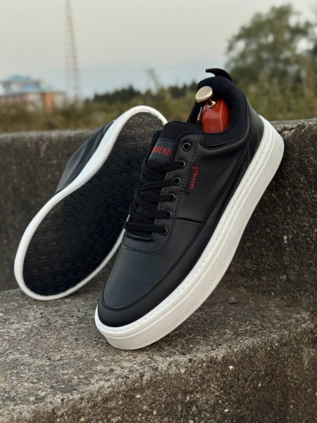 کتونی سایز بزرگ مشکی سفید | کتونی ونس سایز بزرگ