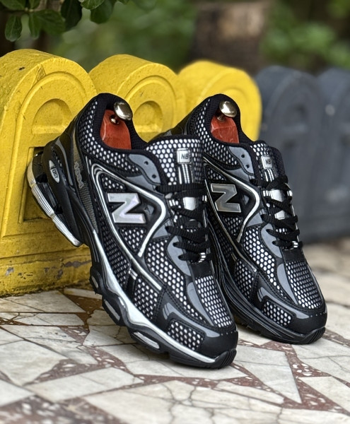 کتونی مردانه نیوبالانس | کتونی نیوبالانس مشکی نقره ای | کتونی مشکی نقره ای