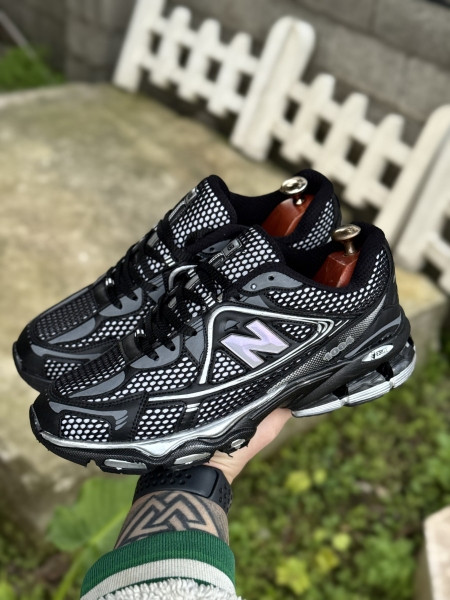 کتونی مردانه مشکی نقره ای | کتونی نیوبالانس مشکی