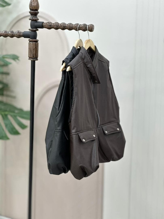 وست چرم | وست زنانه چرم مشکی