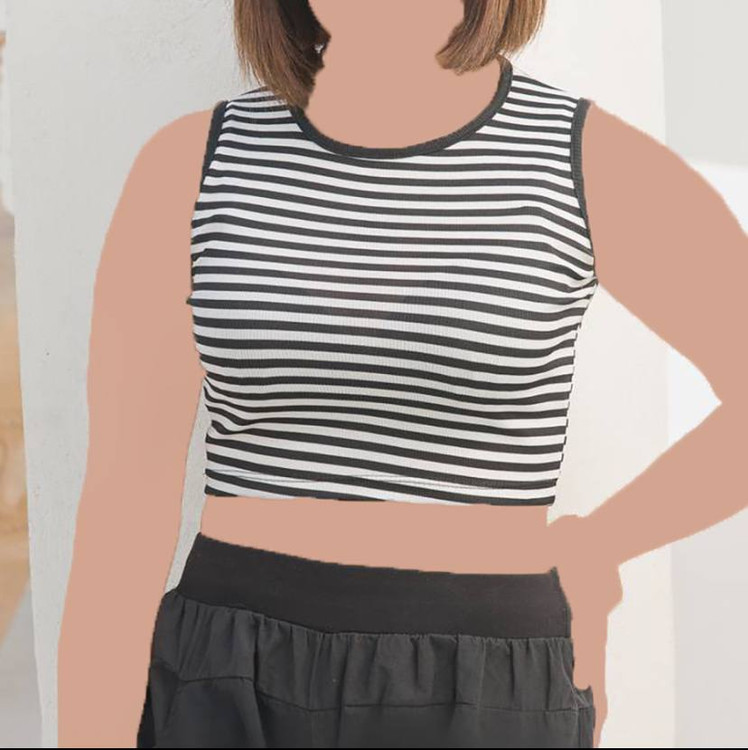 کراپ راه راه زنانه | کراپ زنانه راه راه | کراپ ورزشی زنانه