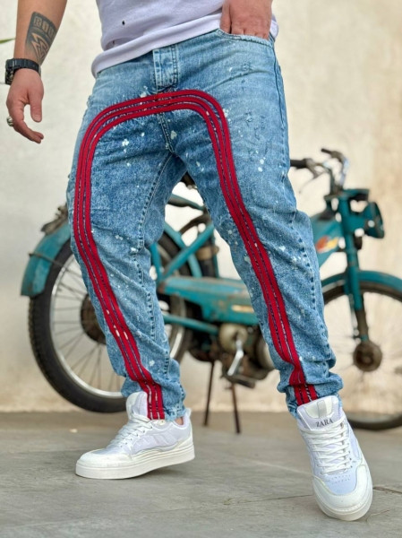 شلوار جین کاستوم | شلوار کاستوم ابی | شلوار مردانه ابی کاستوم