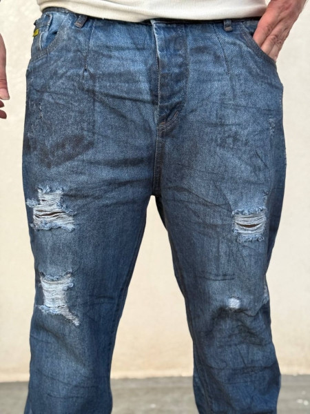 شلوار جین مردانه | شلوار جین مردانه ابی | شلوار مام مردانه