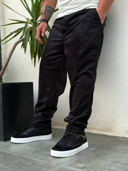 شلوار مشکی مردانه کبریتی | شلوار کبریتی مشکی مردانه