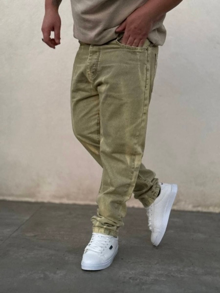 قیمت شلوار مام فیت کرمی | شلوار کرمی مردانه قیمت مناسب