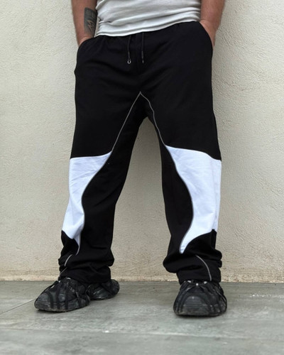 شلوار مردانه جدید | شلوار مردانه مشکی سفید | شلوار مشکی