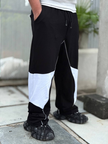 شلوار مشکی مردانه نیم بگ